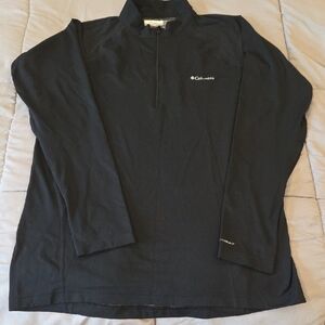 Columbia Black Omni-Heat Quarter Zip Pullover XL